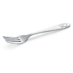 Was Germany Kindergabel Set AMELIE, 14,5 cm, Motiv: Bär, Set á 12 Stück, Chromnickelstahl 18/10
