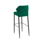 Feros Louis – Stapel-Barstuhl Velours gepolstert, Grün – Bild 3