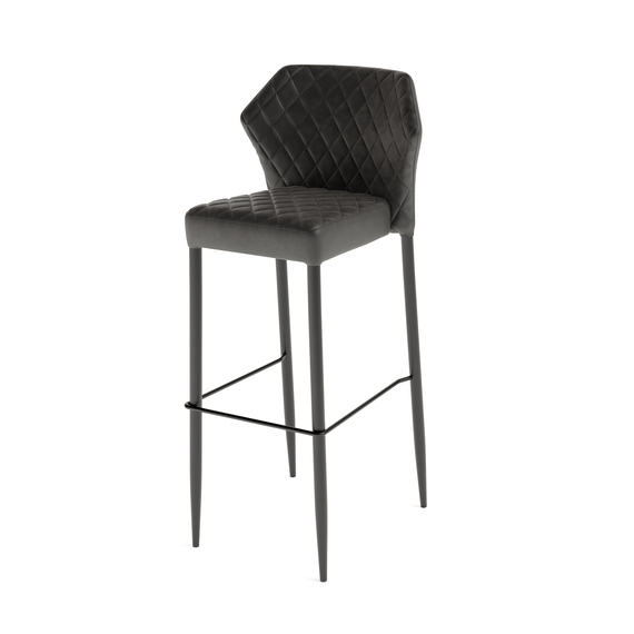 52103-louis-barchair-black-1_hr.jpg Feros Louis – Stapel-Barstuhl Kunstleder, Schwarz – Bild 1