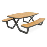Barths Buddy - Picknicktisch, Polywood - Schwarz