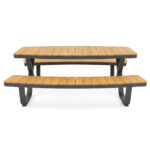 Barths Buddy - Picknicktisch, Polywood - Schwarz – Bild 2
