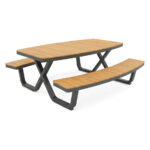 Barths Buddy - Picknicktisch, Polywood - Schwarz – Bild 3