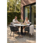 Barths Porto - Runder Dining Tisch Ø 130 cm, Anthrazit – Bild 4