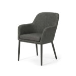 Barths Belfort - Dining Stuhl mit Armlehne, Anthrazit