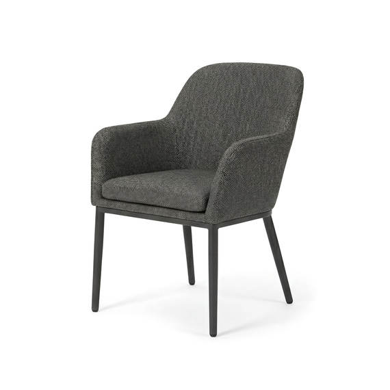 521637-belfort-chair-anthracite-1.jpg Barths Belfort - Dining Stuhl mit Armlehne, Anthrazit – Bild 1