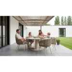 Barths Porto - Runder Dining Tisch Ø 130 cm, Sand – Bild 2