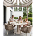 Barths Porto - Runder Dining Tisch Ø 130 cm, Sand – Bild 3
