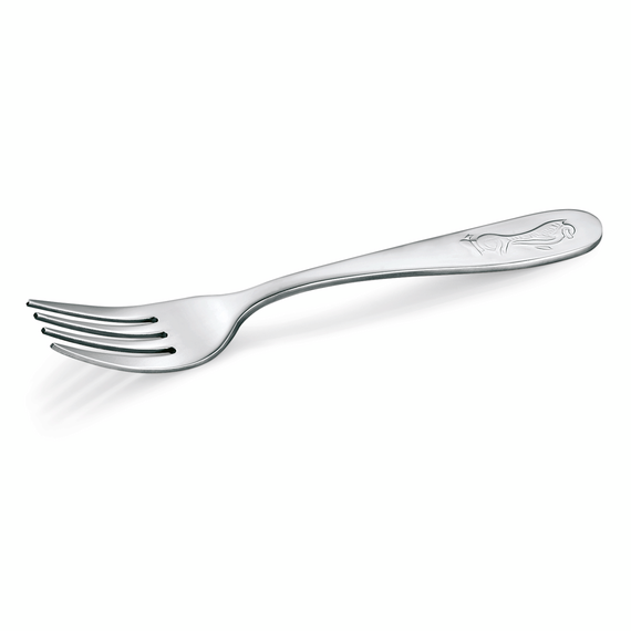 522000_WS_Marie.png Was Germany Kindergabel Set MARIE, 14,5 cm, Motiv: Pinguin, Set á 12 Stück, Chromnickelstahl 18/10 – Bild 1