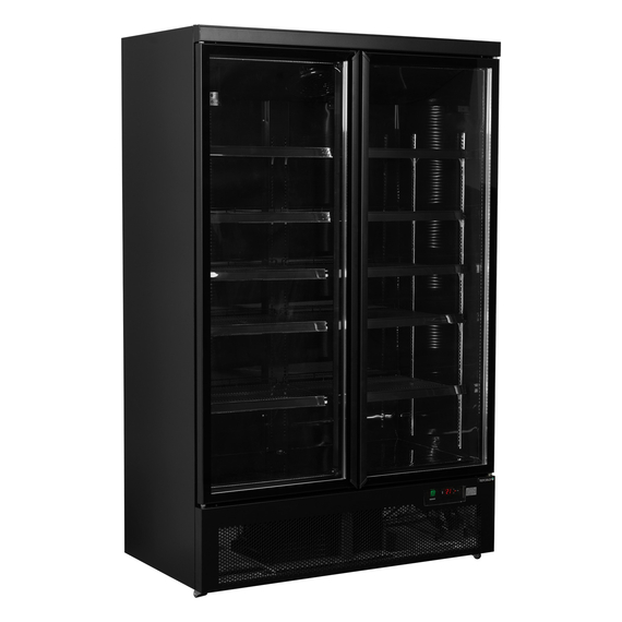 52328-Atom-Maxi-C2DBB.jpg Tefcold Displaykühlschrank Atom Maxi C2DBB, Schwarz RAL9005, EEK B – Bild 1