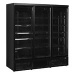 Tefcold Displaykühlschrank Atom Maxi C3DBB, Schwarz RAL9005, EEK B