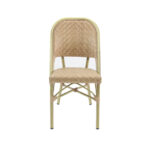 Feros Paris – Stapelbarer Bistrostuhl Rattan, Bambus/Natur – Bild 2