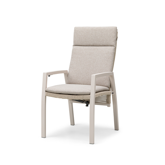 524692_palazzo_folding_chair_rope-black_sand_1.jpg Barths Palazzo - Klappbarer Multipositionsstuhl mit Seilrücken, Sand – Bild 1