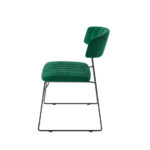 Feros Mundo – Stapelstuhl Velours gepolstert, Grün – Bild 2