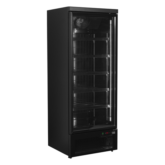 53980-Atom-Maxi-F1DBB.jpg Tefcold Glastürgefrierschrank Atom Maxi F1DBB, Schwarz RAL9005, EEK C – Bild 1
