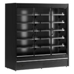 Tefcold Supermarkt-Multideck-Kühlschrank MDCA1875HB, Schwarz RAL9005, EEK B