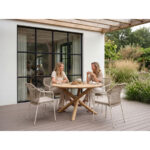 Barths Mola - Runder Dining Tisch Teak, Teak – Bild 5