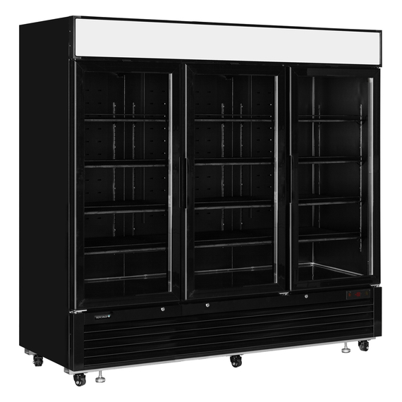 56023-LGF7500B.jpg Tefcold Displaygefrierschrank LGF7500B, Schwarz RAL9005, EEK D – Bild 1