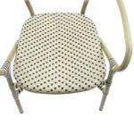 Feros Tango – Stapelbarer Bistrostuhl Rattan, Bambus/Weiß/Schwarz – Bild 5