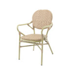 Feros Tango – Stapelbarer Bistrostuhl Rattan, Bambus/Natur