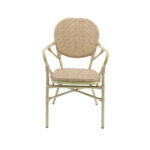 Feros Tango – Stapelbarer Bistrostuhl Rattan, Bambus/Natur – Bild 2