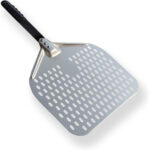 Pizzaschaufel, perforiert 300x350 mm, L. 660 mm