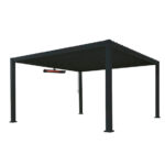 Barths Cadiz - Heizstrahler (222 W – 2000 W), Schwarz – Bild 5