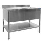 SARO Spültisch 1 Becken, rechts - B 1000 x T 600