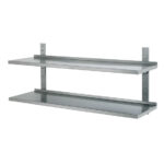 Bartscher Wandregal Set, 1200x355 komplett – Bild 2