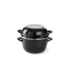 Hendi Muscheltopf, emailliert - mit Deckel, 2,5L, ⌀220x(H)190mm