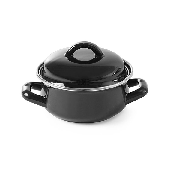 625705_625804_2016.jpg Hendi Suppen-/Saucentöpfchen - mit Deckel, 0,5L, Schwarz, ⌀135x(H)105mm – Bild 1