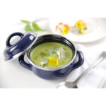 Hendi Suppen-/Saucentöpfchen - mit Deckel, 0,3L, Blau, ⌀115x(H)90mm – Bild 2