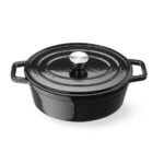 Hendi Emaillierter Gusseisentopf, 4,4L, Schwarz, 365x290x(H)115mm – Bild 2