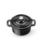 Hendi Emaillierter Gusseisentopf, 0,27L, Schwarz, 130x100x(H)48mm – Bild 3