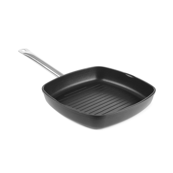 629802.jpg Hendi Grillpfanne mit gerillter Bratfläche Titanium Professional, 550x290x(H)55mm – Bild 1