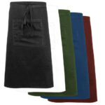 Nino Cucino Bistroschürze mit Tasche, Mischgewebe, bordeauxrot, L. 70 cm