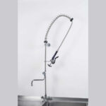 Geschirrbrause mit Mischbatterie, Einloch-Montage, mit Wasserhahn, zwei Mischventile – Bild 3