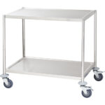 Stalgast Servierwagen mit zwei Borden von 800x500 mm, ohne Griff