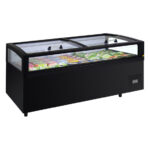 Tefcold Supermarkt- Kühl-/Gefriertruhe View 200 CF VS B, Schwarz RAL9005, EEK D – Bild 2