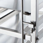 Stalgast Tablettwagen aus Edelstahl, passend für 16 x Tablett 600 x 400 mm, 470 x 620 x 1735 mm (BxTxH) – Bild 6