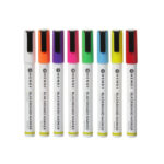 Hendi Kreidemarker 3 mm, Marker 1x weiß, 1x rot, 1x blau, 1x grün, 1x gelb, 1x violett, 1x orange und 1x pink – Bild 5