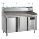 Tefcold Pizzatisch inkl. Kühlaufsatz PT1200 + GVC38-150, SS 201 / SS 304, EEK B