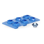 BarUp Eiswürfelform, edelsteinförmig, Blau, 2 Stk., 190x105x(H)30mm – Bild 3