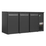 Serrco by Tefcold High-End-Backbar-Kühlschränke SCL-222MU+, Anthrazit RAL 7021, EEK C