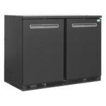 Serrco by Tefcold High-End-Backbar-Kühlschränke SGD-240E, Anthrazit RAL 7021, EEK E