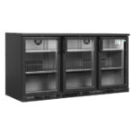 Serrco by Tefcold High-End-Backbar-Kühlschränke SGD-360GE, Anthrazit RAL 7021, EEK E