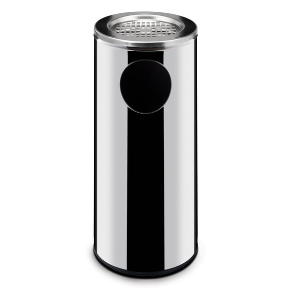 691397.jpg Hendi Mülleimer Standmodell mit Aschenbecher, 33L, ⌀240x(H)660mm – Bild 1