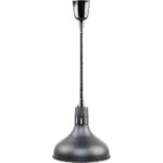 Wärmelampe zur Deckenbefestigung, schwarz, 0,25 kW, Ø 290 mm