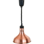 Wärmelampe zur Deckenbefestigung, bronze, 0,25 kW, Ø 290 mm