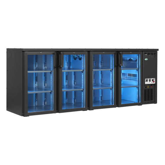 69346-SCL-2222GMU.jpg Serrco by Tefcold High-End-Backbar-Kühlschränke SCL-2222GMU+, Anthrazit RAL 7021, EEK D – Bild 1