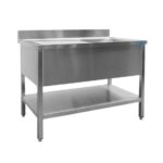 SARO Spültisch 1 Becken, links - B 1000 x T 600